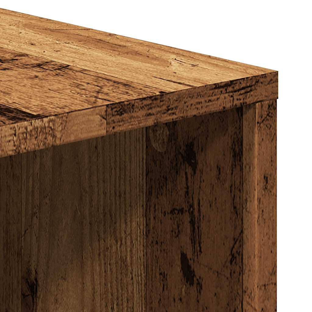 vidaXL Έπιπλο Τηλεόρασης Παλιό Ξύλο 130x35x50 εκ. από Μοριοσανίδα