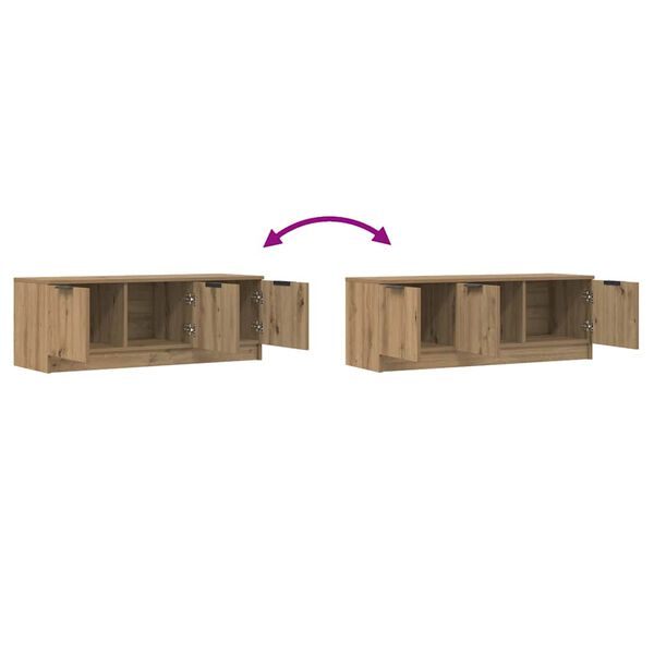 vidaXL Ντουλάπι τηλεόρασης Artisan Oak 102x35x36,5 cm