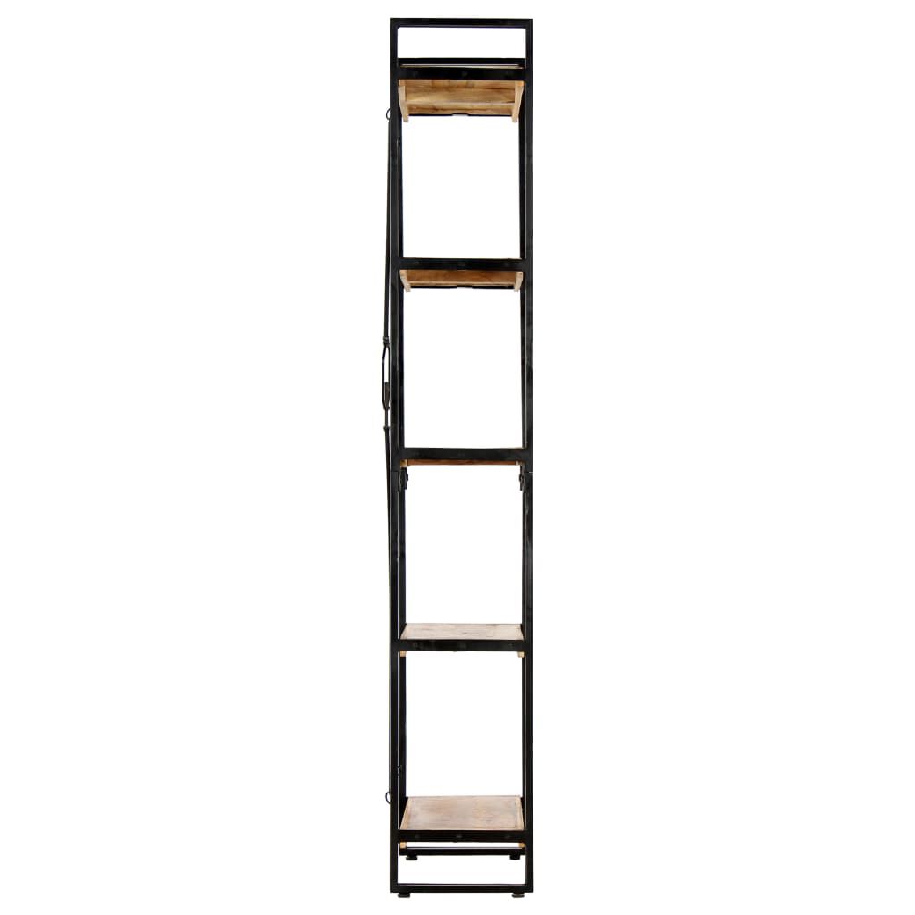 vidaXL Βιβλιοθήκη με 5 Επίπεδα 60 x 30 x 180 εκ. Μασίφ Ξύλο Μάνγκο