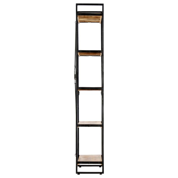 vidaXL Βιβλιοθήκη με 5 Επίπεδα 60 x 30 x 180 εκ. Μασίφ Ξύλο Μάνγκο