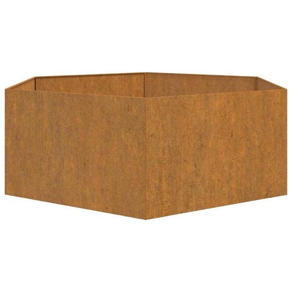 vidaXL Ζαρντινιέρα Σκουρ. 138 x 120 x 45εκ. Ατσάλι Σκληρυθέν στον Αέρα