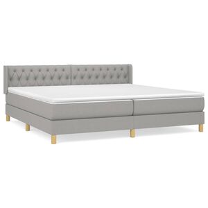 vidaXL &Kappa;&rho;&epsilon;&beta;ά&tau;&iota; Boxspring &mu;&epsilon; &Sigma;&tau;&rho;ώ&mu;&alpha; &Alpha;&nu;&omicron;&iota;&chi;&tau;ό &Gamma;&kappa;&rho;&iota; 200x200 &epsilon;&kappa;. &Upsilon;&phi;&alpha;&sigma;&mu;ά&tau;&iota;&nu;&omicron;