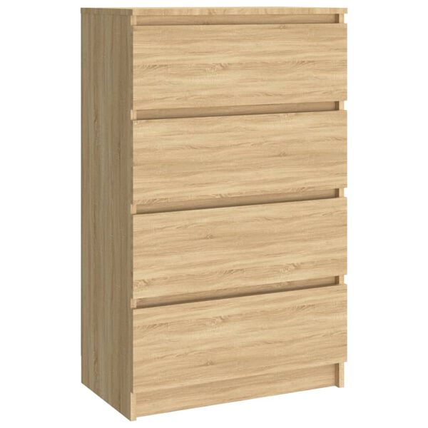 vidaXL Συρταριέρα Sonoma Δρυς 60 x 35 x 98,5 εκ. Επεξεργασμένο Ξύλο