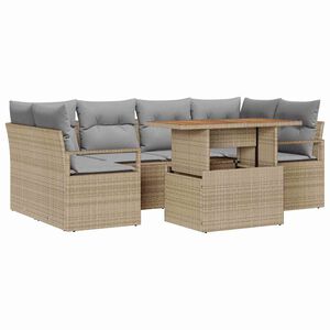 vidaXL &Sigma;&epsilon;&tau; &Kappa;&alpha;&nu;&alpha;&pi;έ &Kappa;ή&pi;&omicron;&upsilon; &mu;&epsilon; &mu;&alpha;&xi;&iota;&lambda;ά&rho;&iota; 7 pcs &mu;&pi;&epsilon;&zeta; &kappa;&alpha;&iota; &alpha;&nu;&omicron;&iota;&chi;&tau;ό &gamma;&kappa;&rho;&iota;