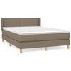 vidaXL &Kappa;&rho;&epsilon;&beta;ά&tau;&iota; Boxspring &mu;&epsilon; &Sigma;&tau;&rho;ώ&mu;&alpha; Taupe 140x190 &epsilon;&kappa;. &Upsilon;&phi;&alpha;&sigma;&mu;ά&tau;&iota;&nu;&omicron;