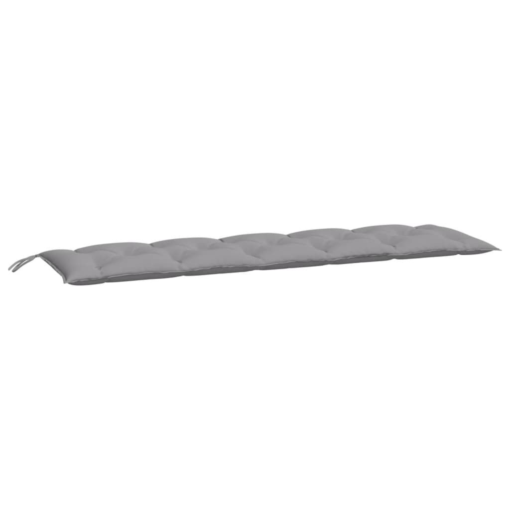 vidaXL Μαξιλάρι Πάγκου Κήπου Γκρι 180x50x7 εκ. Ύφασμα Oxford