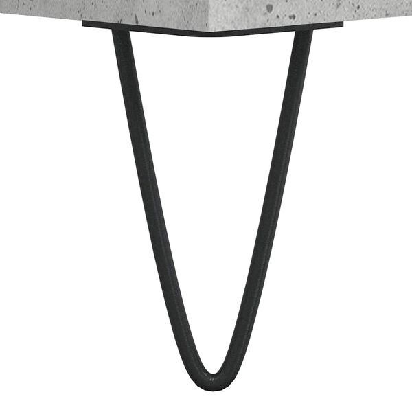 vidaXL Τραπεζάκι Σαλονιού Γκρι Σκυροδ. 90x44,5x45 εκ. Επεξεργ. Ξύλο