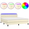 vidaXL &Kappa;&rho;&epsilon;&beta;ά&tau;&iota; Boxspring &mu;&epsilon; &Sigma;&tau;&rho;ώ&mu;&alpha; & LED &Kappa;&rho;&epsilon;&mu; 180x200 &epsilon;&kappa;. &Sigma;&upsilon;&nu;&theta;. &Delta;έ&rho;&mu;&alpha;