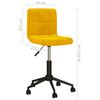 vidaXL Καρέκλες Τραπεζαρίας Περιστρεφόμενες 2 τεμ Μουσταρδί Βελούδινες