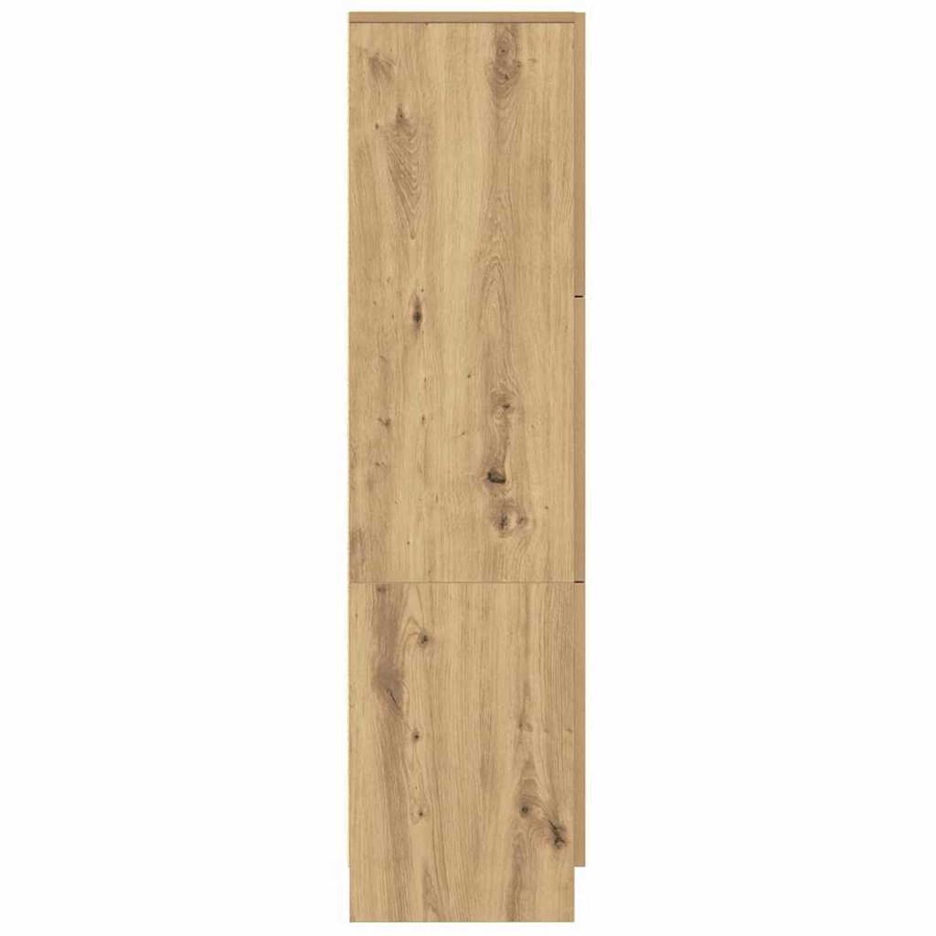 vidaXL Ψηλή Ντουλάπα artisan δρυς 31,5 x 32 x 124 εκ