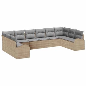 vidaXL &Sigma;&epsilon;&tau; &Kappa;&alpha;&nu;&alpha;&pi;έ &Kappa;ή&pi;&omicron;&upsilon; 10 pcs &Mu;&pi;έ&zeta; &kappa;&alpha;&iota; &Alpha;&nu;&omicron;&iota;&chi;&tau;ό &Gamma;&kappa;&rho;&iota; &sigma;&upsilon;&nu;&theta;&epsilon;&tau;&iota;&kappa;ό &rho;&alpha;&tau;ά&nu;