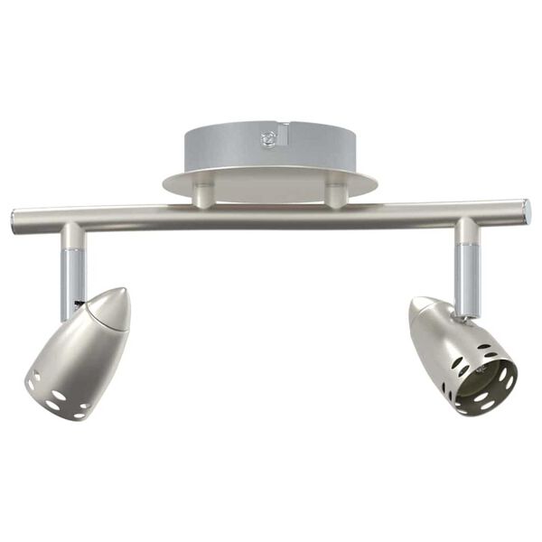 vidaXL Σποτ οροφής Ματ νικέλ 27 x 14 x 12 εκ Ατσάλι