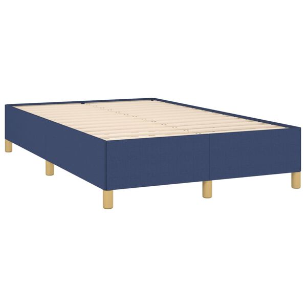 vidaXL Πλαίσιο κρεβατιού χωρίς στρώμα μπλε 120x200cm ύφασμα