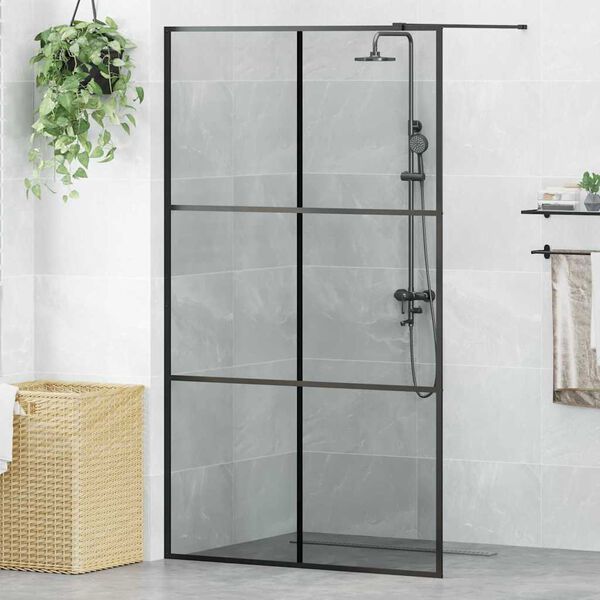 vidaXL &Tau;&omicron;ί&chi;&omicron;&sigmaf; &Nu;&tau;&omicron;&upsilon;&sigmaf; Walk-in &Mu;&alpha;ύ&rho;&omicron; 115 x 195 cm &sigma;&kappa;&lambda;&eta;&rho;&upsilon;&mu;έ&nu;&omicron; &gamma;&upsilon;&alpha;&lambda;ί