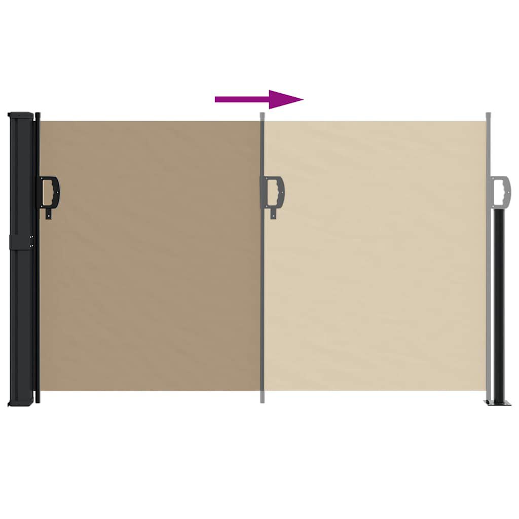 vidaXL Σκίαστρο Πλαϊνό Συρόμενο Taupe 117 x 300 εκ.