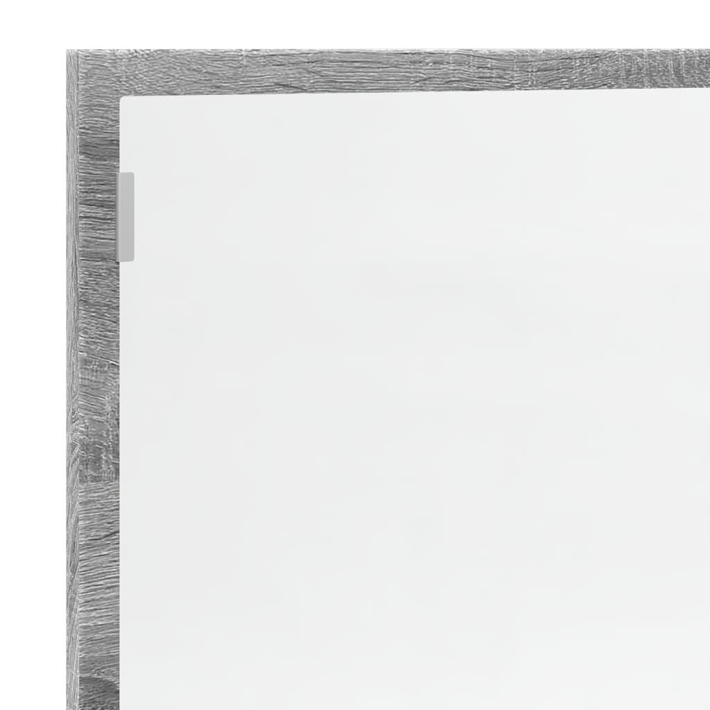 vidaXL Καθρέφτης Μπάνιου Γκρι Sonoma 100x8,5x37 εκ. Επεξεργασμένο Ξύλο