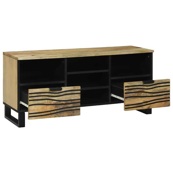 vidaXL Κάβα Τηλεόρασης Καφέ 100 x 33 x 46 εκ Μασίφ ξύλο μάνγκο