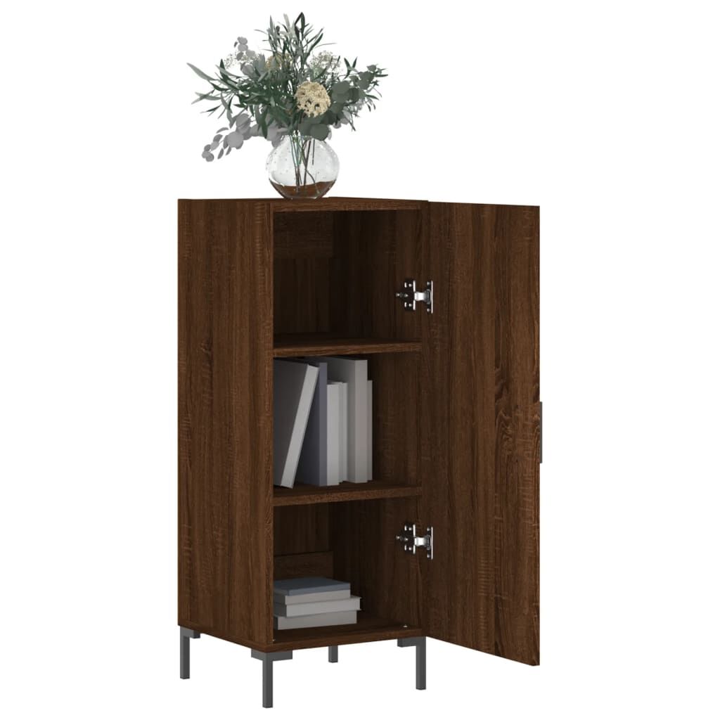 vidaXL Ντουλάπι Καφέ Δρυς 34,5 x 34 x 90 εκ. Επεξεργασμένο Ξύλο