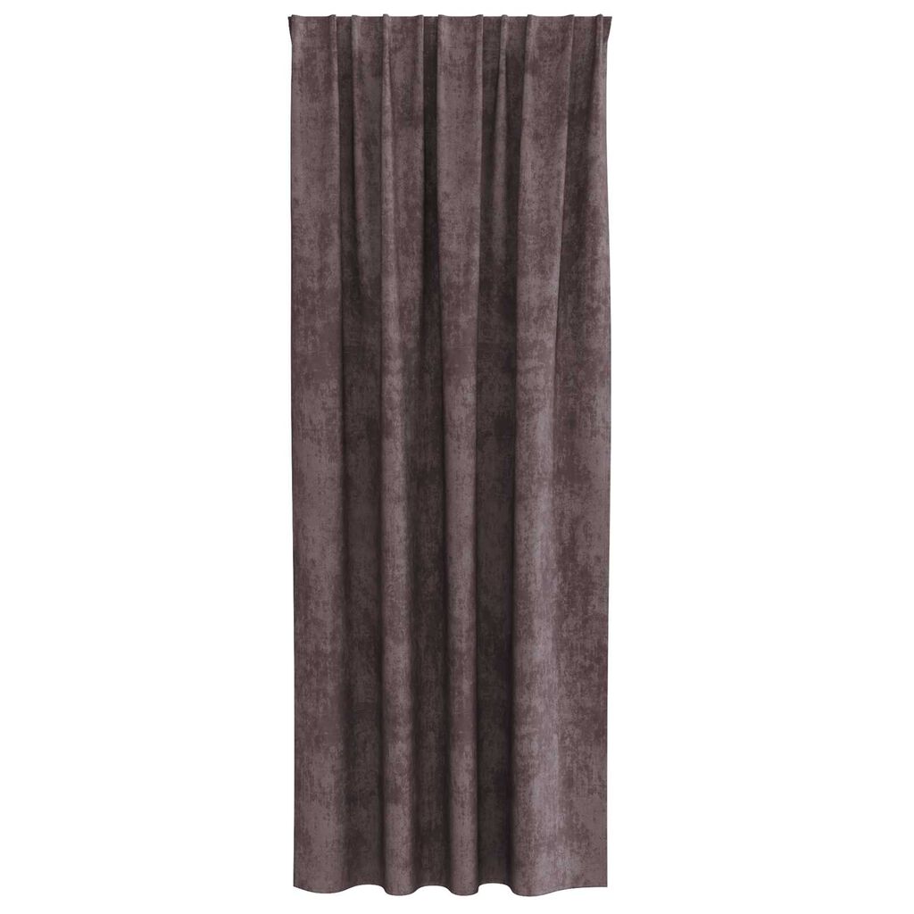 vidaXL Κουρτίνα με κουρτίνες 2 pcs Καφέ 225 x 140 εκ. Βελούδο