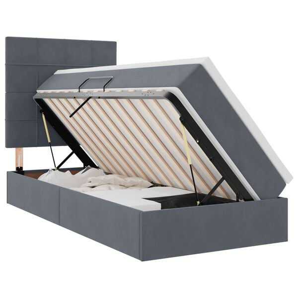 vidaXL &Kappa;&rho;&epsilon;&beta;ά&tau;&iota; &mu;&epsilon; &alpha;&pi;&omicron;&theta;&eta;&kappa;&epsilon;&upsilon;&tau;&iota;&kappa;ό &chi;ώ&rho;&omicron; &kappa;&alpha;&iota; LED &Sigma;&kappa;&omicron;ύ&rho;&omicron; &Gamma;&kappa;&rho;&iota; 90 x 200 cm