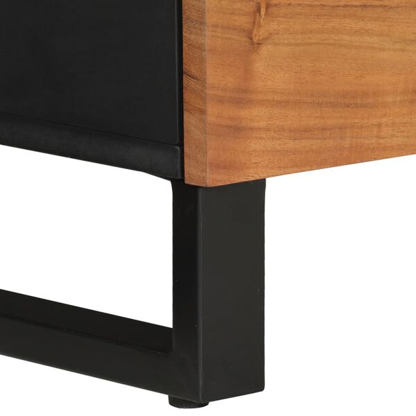 vidaXL Έπιπλο Τηλεόρασης 100x33x46 εκ. Μασίφ Ξύλο Ακακίας & Επεξ. Ξύλο