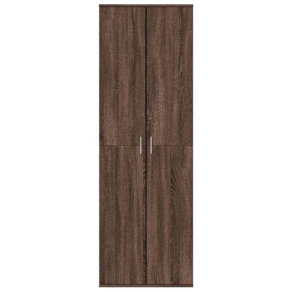 vidaXL Ντουλάπα Καφέ Δρυς 60 x 35 x 180 εκ. από Επεξ. Ξύλο