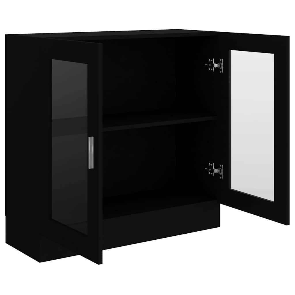 vidaXL Βιτρίνα Μαύρη 82,5 x 30,5 x 80 εκ. Επεξ. Ξύλο