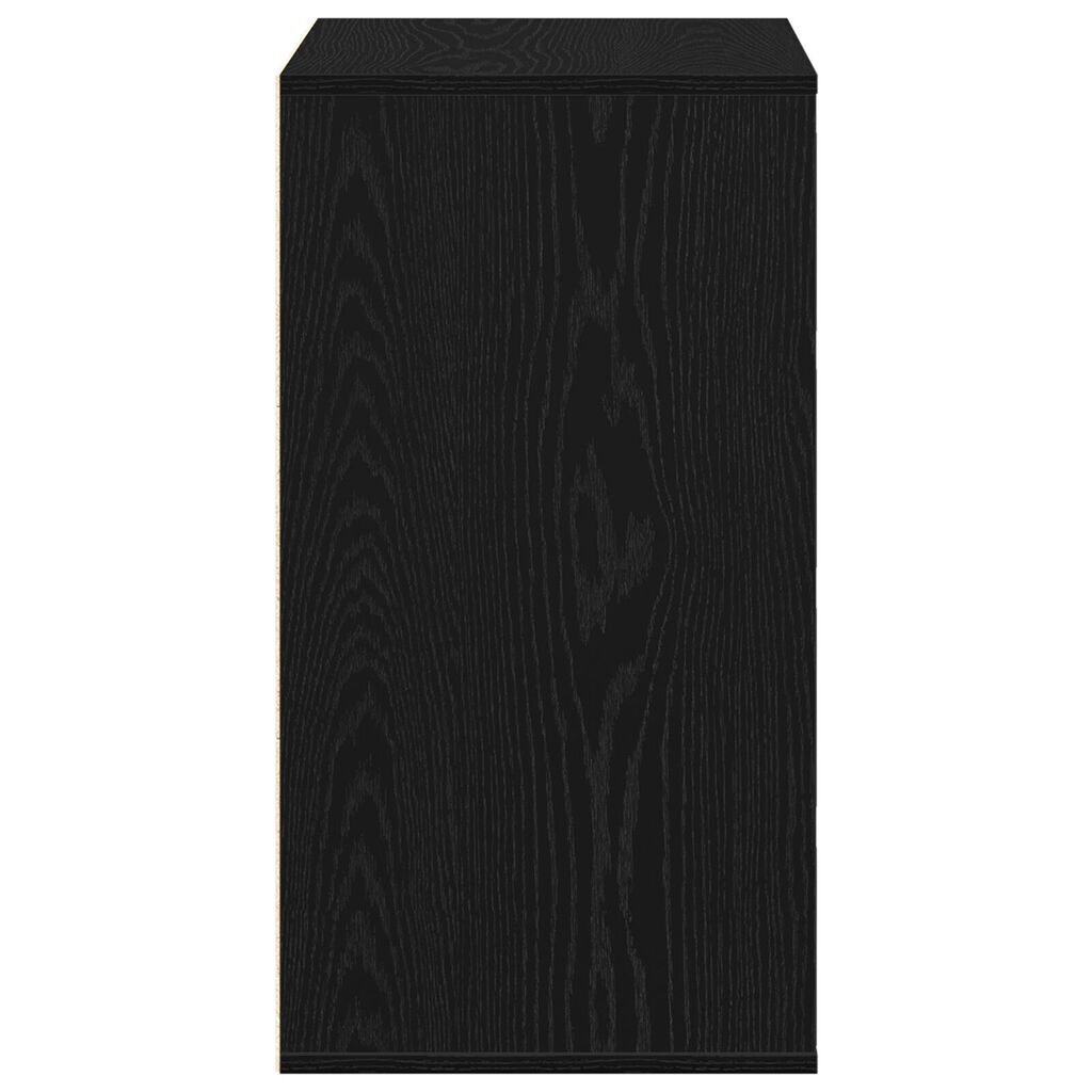 vidaXL Συρταριέρα Μαύρη Δρυς 60x41x76 εκ Επεξεργασμένη Ξυλεία