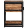 vidaXL Κομοδίνο με συρτάρι Καφέ 30 x 30 x 40 cm Μασίφ ξύλο ακακίας