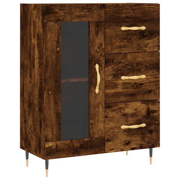 vidaXL Ντουλάπι Καπνιστή Δρυς 69,5 x 34 x 90 εκ. Επεξεργασμένο Ξύλο