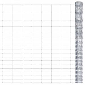 vidaXL Συρματόπλεγμα Περίφραξης Ασημί 50 x 1,25 μ. Γαλβανισμένο Ατσάλι