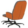 vidaXL Πολυθρόνα Relax Ανοιχτό Γκρι Υφασμάτινη με Σκαμπό