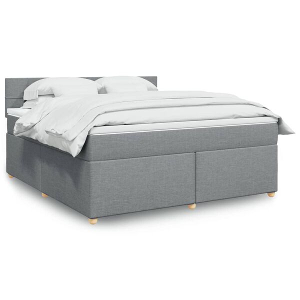 vidaXL &Kappa;&rho;&epsilon;&beta;ά&tau;&iota; Boxspring &mu;&epsilon; &Sigma;&tau;&rho;ώ&mu;&alpha; &Alpha;&nu;&omicron;&iota;&chi;&tau;ό &Gamma;&kappa;&rho;&iota; 180x200 &epsilon;&kappa;. &Upsilon;&phi;&alpha;&sigma;&mu;ά&tau;&iota;&nu;&omicron;