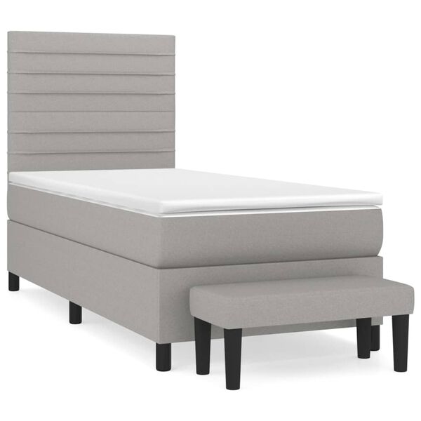 vidaXL &Kappa;&rho;&epsilon;&beta;ά&tau;&iota; Boxspring &mu;&epsilon; &Sigma;&tau;&rho;ώ&mu;&alpha; &Alpha;&nu;&omicron;&iota;&chi;&tau;ό &Gamma;&kappa;&rho;&iota; 100x200 &epsilon;&kappa;. &Upsilon;&phi;&alpha;&sigma;&mu;ά&tau;&iota;&nu;&omicron;