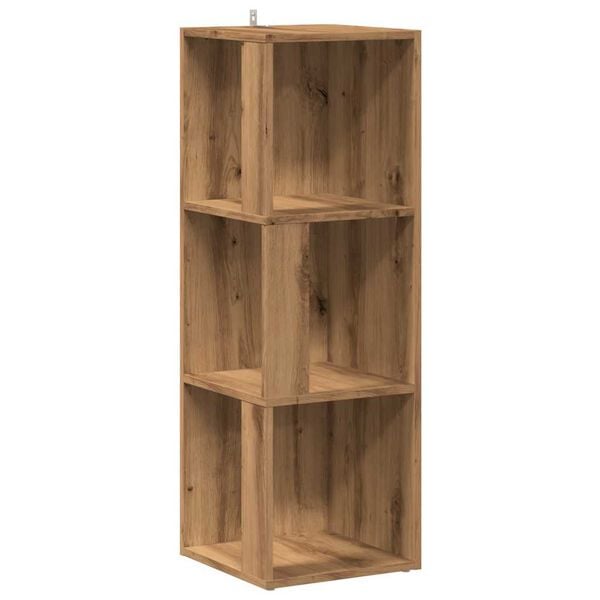 vidaXL Γωνιακό ντουλάπι Artisan Oak 33x33x100 cm Κατασκευασμένο ξύλο