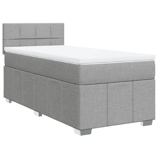 vidaXL &Kappa;&rho;&epsilon;&beta;ά&tau;&iota; Boxspring &mu;&epsilon; &Sigma;&tau;&rho;ώ&mu;&alpha; &Alpha;&nu;&omicron;&iota;&chi;&tau;ό &Gamma;&kappa;&rho;&iota; 90x200 &epsilon;&kappa;. &Upsilon;&phi;&alpha;&sigma;&mu;ά&tau;&iota;&nu;&omicron;