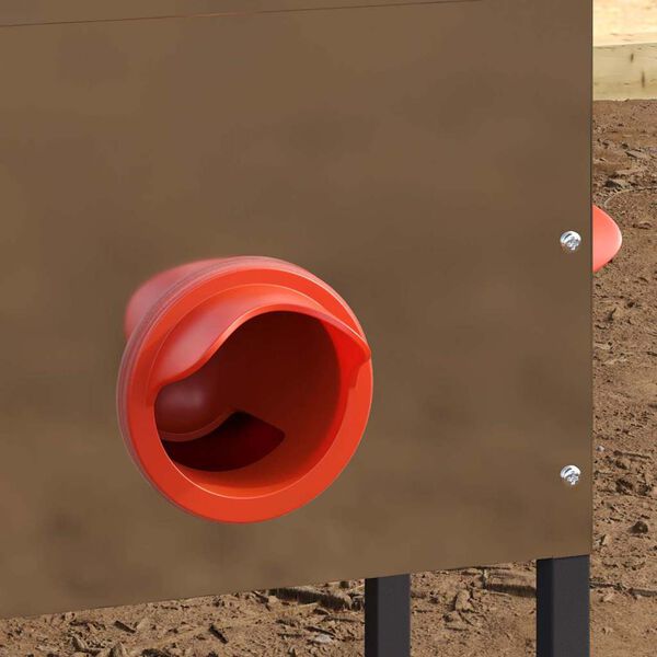 vidaXL Ταΐστρα κοτόπουλων Ασημί 41,5 x 20,5 x 33 εκ