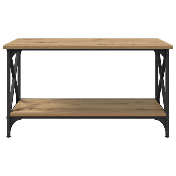 vidaXL Τραπεζάκι σαλονιού artisan δρυς 80 x 45 x 45.5 εκ.