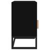vidaXL Κομοδίνο Μαύρο 40x30x55,5 εκ. Επεξεργασμένο Ξύλο & Σίδερο