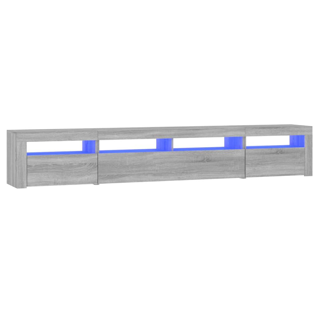 vidaXL Έπιπλο Τηλεόρασης με LED Γκρι Sonoma 240x35x40 εκ.