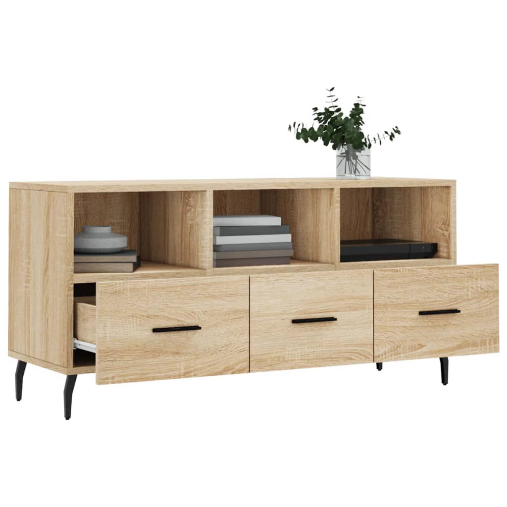vidaXL Έπιπλο Τηλεόρασης Sonoma Δρυς 102 x 36 x 50 εκ. Επεξεργ. Ξύλο