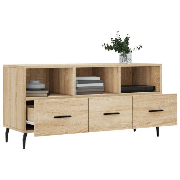 vidaXL Έπιπλο Τηλεόρασης Sonoma Δρυς 102 x 36 x 50 εκ. Επεξεργ. Ξύλο