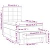 vidaXL &Kappa;&rho;&epsilon;&beta;ά&tau;&iota; Boxspring &mu;&epsilon; &Sigma;&tau;&rho;ώ&mu;&alpha; &Sigma;&kappa;&omicron;ύ&rho;&omicron; &Pi;&rho;ά&sigma;&iota;&nu;&omicron; 90x190 &epsilon;&kappa;. &Beta;&epsilon;&lambda;&omicron;ύ&delta;&iota;&nu;&omicron;