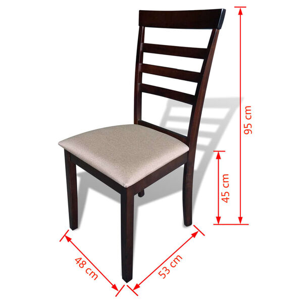 vidaXL &Kappa;&alpha;&rho;έ&kappa;&lambda;&epsilon;&sigmaf; &Tau;&rho;&alpha;&pi;&epsilon;&zeta;&alpha;&rho;ί&alpha;&sigmaf; 6 &tau;&epsilon;&mu;. &Kappa;&alpha;&phi;έ/&Kappa;&rho;&epsilon;&mu; &alpha;&pi;ό &Mu;&alpha;&sigma;ί&phi; &Xi;ύ&lambda;&omicron;/Ύ&phi;&alpha;&sigma;&mu;&alpha;