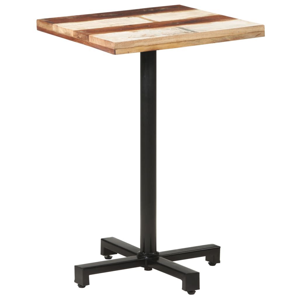 vidaXL Τραπέζι Bistro Τετράγωνο 50x50x75 εκ. Μασίφ Ανακυκλωμένο Ξύλο