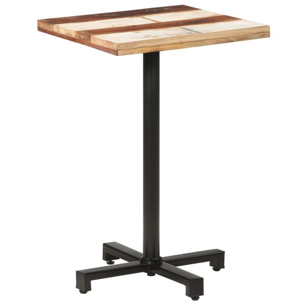 vidaXL Τραπέζι Bistro Τετράγωνο 50x50x75 εκ. Μασίφ Ανακυκλωμένο Ξύλο