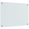 vidaXL Πίσω Πάνελ Κουζίνας Λευκό 70 x 50 cm σκληρυμένο γυαλί
