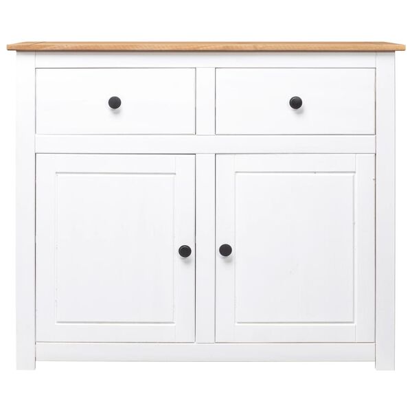 vidaXL Μπουφές Λευκός 93 x 40 x 80 εκ. από Ξύλο Πεύκου Σειρά Panama