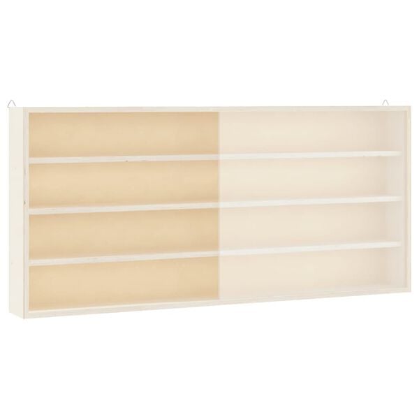 vidaXL Ξύλινη Βιτρίνα Συλλεκτών με Πόρτες 80x8,5x37 εκ.