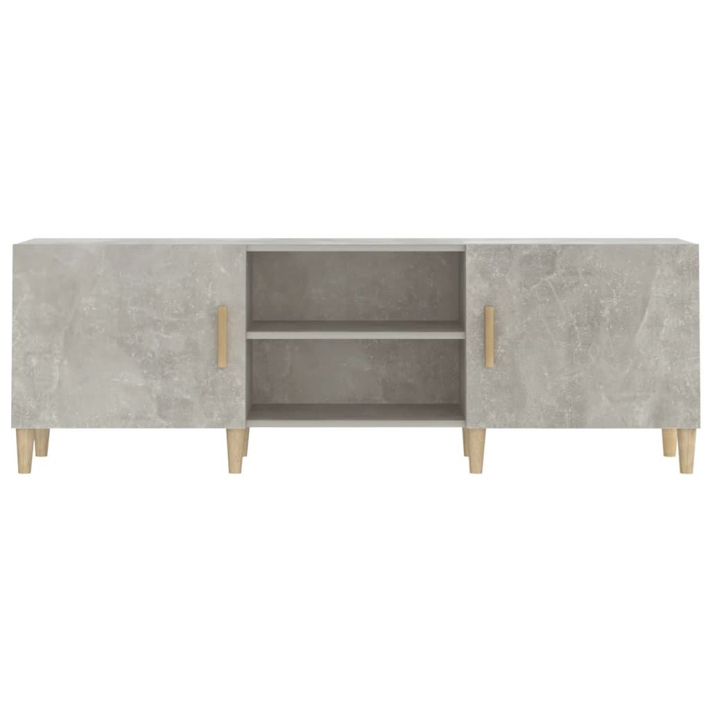 vidaXL Έπιπλο Τηλεόρασης Γκρι Σκυροδέματος 150x30x50 εκ. Επεξ. Ξύλο